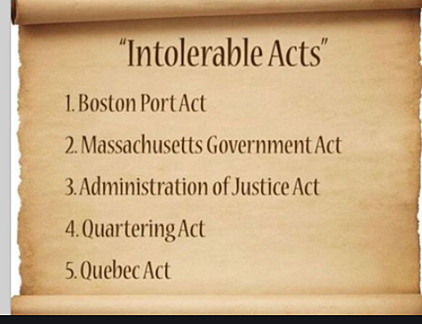 Cause 9: Intolerable Acts