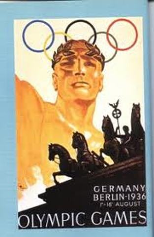 1 de agosto de 1936 Juego Olimpico Oficial