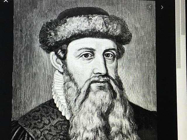 Gutenberg invented the printing press