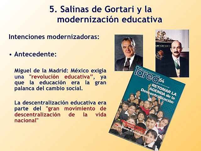 Acuerdo para la modernización de la Educación Básica