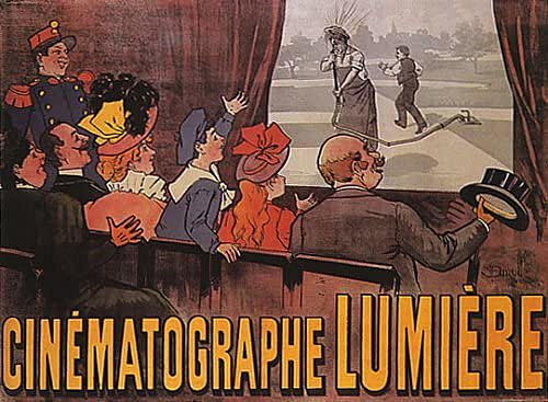 Primera proyección comercial de una película: Salida de los obreros de la fábrica Lumière