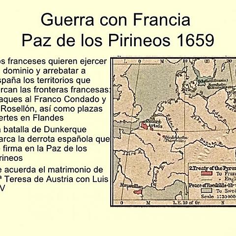 Fin de la guerra contra Francia. Paz de los Pirineos, Hegemonía de Francia sobre España.