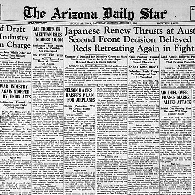 Timeline: Notícies a nivell mundial (1920-2020)