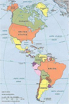 The English move into the Americas.