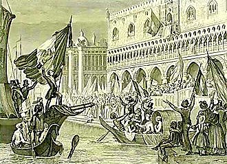 Insurrecciones en Venecia (proclamación de la República) (Unificación Italiana)