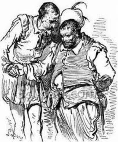 SAncho panza reeenuentro con el Quijote