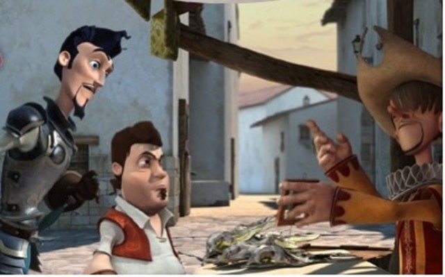 El Quijote insulta a su compañero