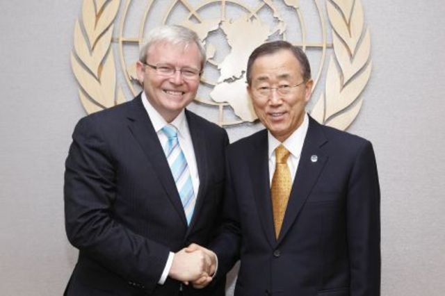 Australia joined the UN