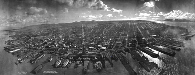 FOTOGRAFIA DE SAN FRANCISCO LUEGO DE UN TERREMOTO.