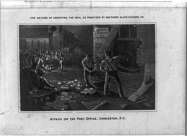 Abolitionist Literature Burned