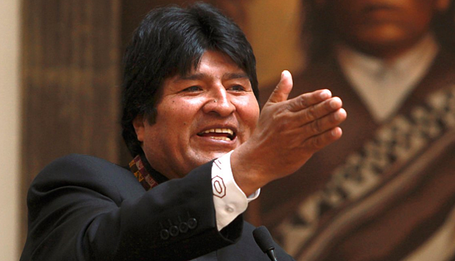 Evo Morales, first indigenous president in Bolivia