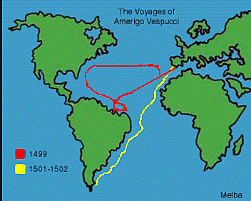 Amerigo Vespucci-Sailed for Spain