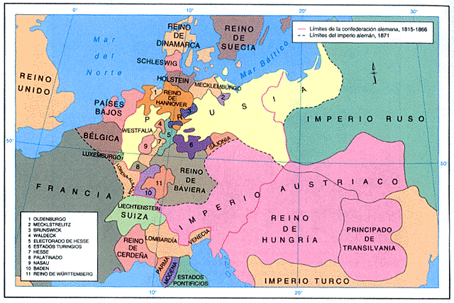 Situación inicial Imperio Alemán