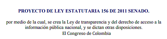 Se expide la Ley estatutaria 156