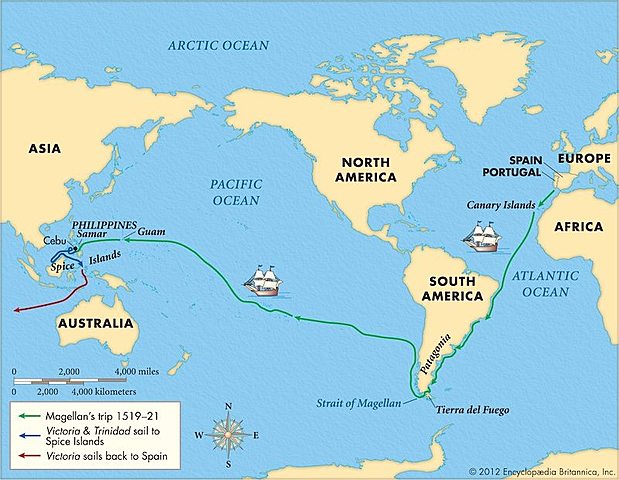 Ferdinand Magellan: sponsored by spain