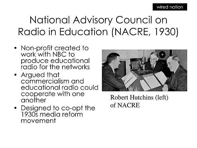 National Advisory Council for Radio in Education (NACRE) Funded