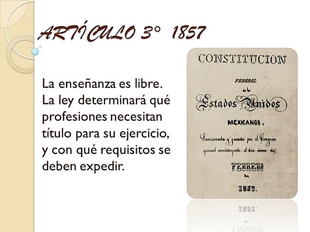 La reforma de 1857