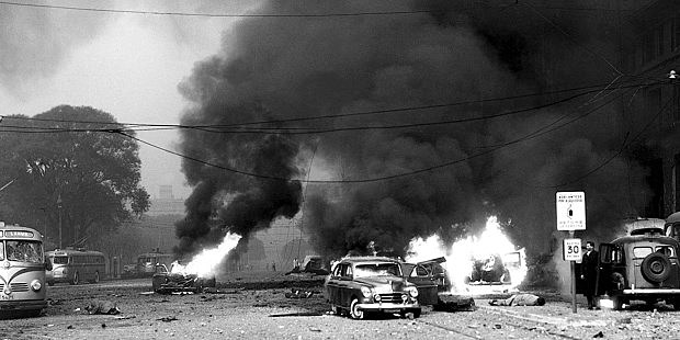 La caída de Perón.