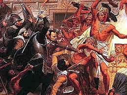 Hernan Cortez conqers the Aztec