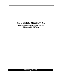 Acuerdo para la Modernización de la Educación Básica (1990)