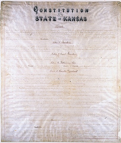 Kansas Voters Rejecting the Lecompton Constitution