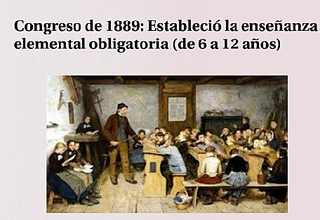 Enseñanza Elemental obligatoria de 6 a 12 años