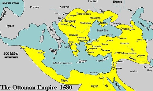 The Ottoman Empire spread to Africa, the Middle East and Southern Europe.