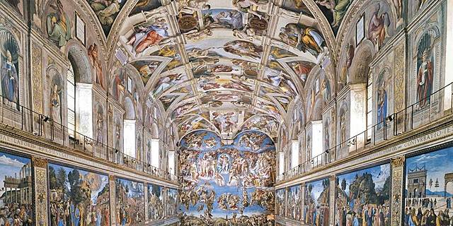 Michelangelo painted the ceiling of the Sistine Chapel