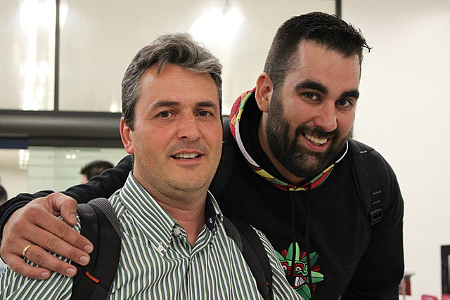 La llegada de Valdeolmillos y Diaz