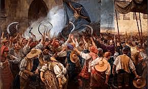 Levantamientos en Cataluña, (Corpus de Sangre), comienza la guerra de Cataluña Rebelión en Portugal