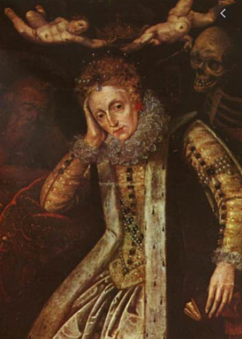 Elizabete I saslimst ar bakām