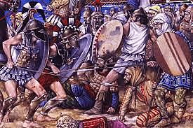 Darío I, rey persa, es derrotado por los griegos en la batalla de Marathon