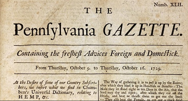 Газета «The Pennsylvania Gazette»