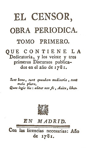 Испанский журнал «El Censor».
