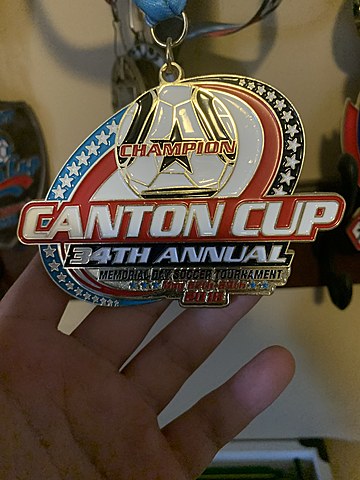 Winning my first soccer tournament