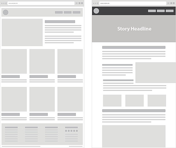 Standard Website Layout Dominates