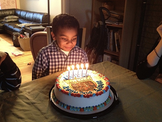 First birthday with parents