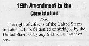 •	19th Amendment