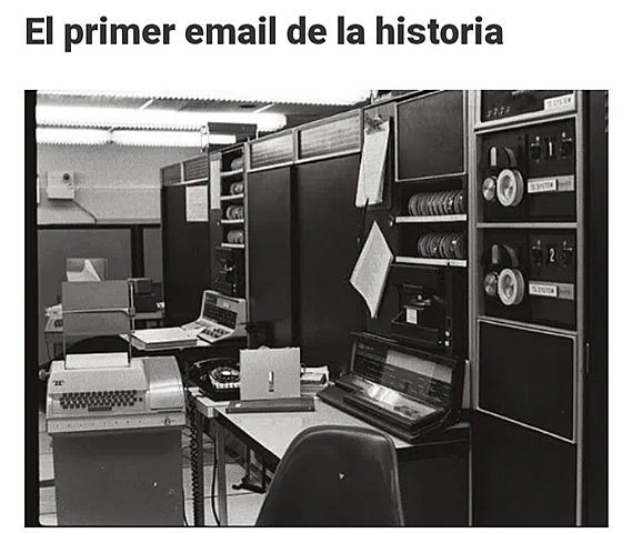 Ray tomhson envia el primer correo electrónico