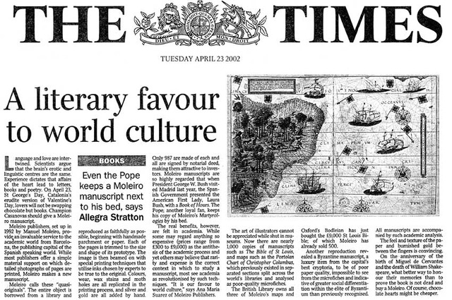 Publicación de uno de los periódicos que difundia principalmente las ideas de los burgueses "the times".