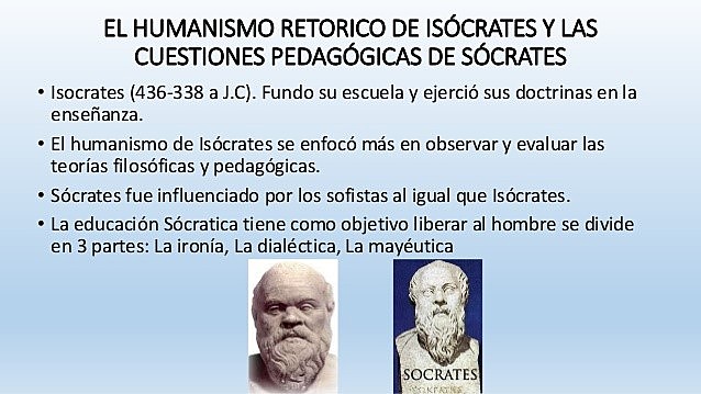 HUMANISMO RETORICO DE ISOCRATES