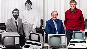 Paul Alen y Bill Gates fundan Microsoft
