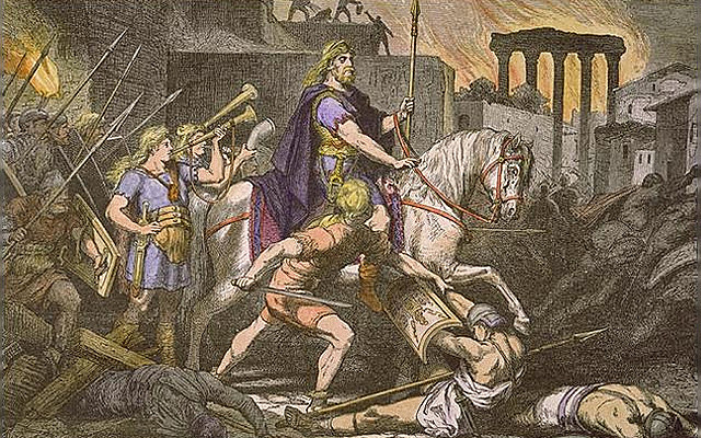 Vestgoterne plyndrer Roma