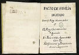 Tercer Pacto de Familia y derrota en la guerra de los Siete Años.