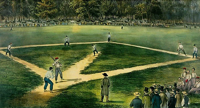First official game of baseball is played