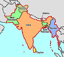 Independencia de la India. Separación de Pakistán.