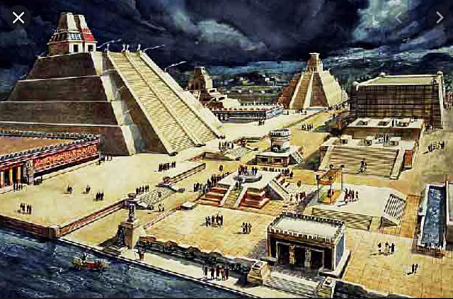 Creation of the Aztecs city.