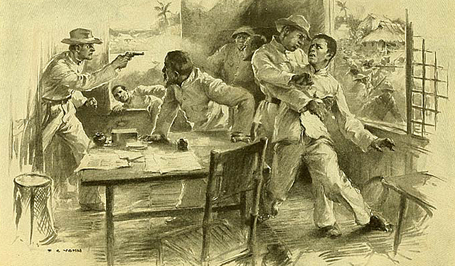 Equiano Aguinaldo captured by U.S. forces in Philippines