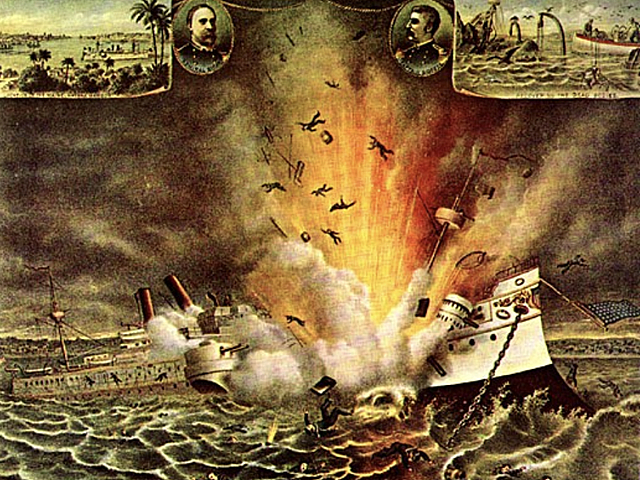 President McKinley sends USS Maine to Havana with Spain's permission