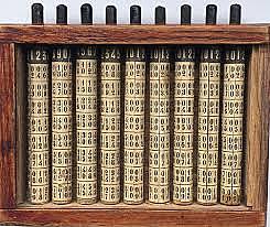 Tablas de Logaritmos y Rodillos de Napier